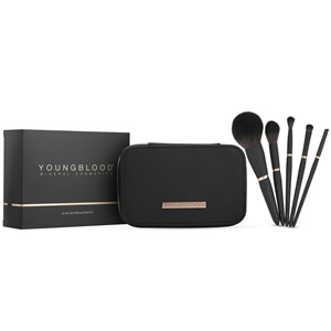 Youngblood Jet Set 5pc Makeup Brush Kit